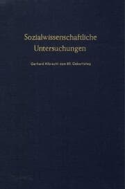 Cover von Sozialwissenschaftliche Untersuchungen.
