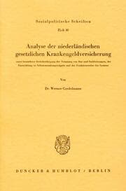 Cover von Analyse der niederländischen gesetzlichen Krankenversicherung
