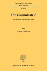 Cover von Die Glasindustrie