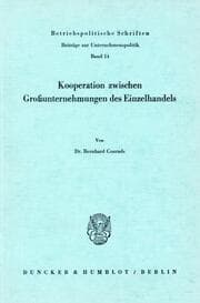 Cover von Kooperation zwischen Großunternehmen des Einzelhandels.