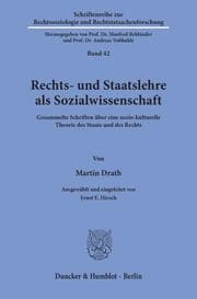 Cover von Rechts- und Staatslehre als Sozialwissenschaft.