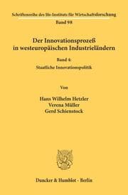 Cover von Der Innovationsprozeß in westeuropäischen Industrieländern.