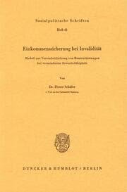 Cover von Einkommenssicherung bei Invalidität.