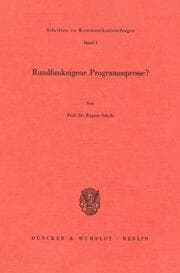 Cover von Rundfunkeigene Programmpresse?