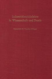 Cover von Industriebetriebslehre in Wissenschaft und Praxis.