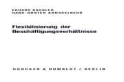 Cover von Flexibilisierung der Beschäftigungsverhältnisse.