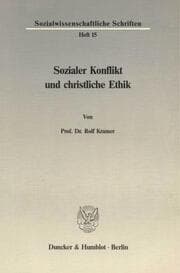 Cover von Sozialer Konflikt und christliche Ethik.
