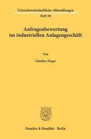 Cover von Anfragenbewertung im industriellen Anlagengeschäft.
