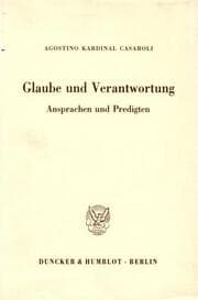 Cover von Glaube und Verantwortung.