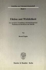 Cover von Fiktion und Wirklichkeit.