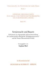 Cover von Sowjetmacht und Bauern.