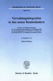 Cover von Verwaltungsintegration in den neuen Bundesländern.