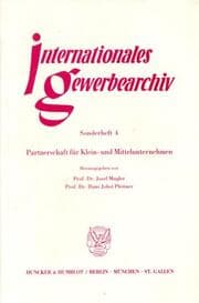 Cover von Partnerschaft für Klein- und Mittelunternehmen.