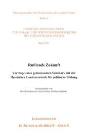 Cover von Rußlands Zukunft.