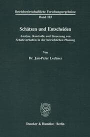 Cover von Schätzen und Entscheiden.