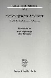 Cover von Menschengerechte Arbeitswelt.