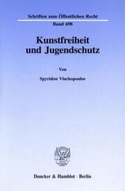 Cover von Kunstfreiheit und Jugendschutz.