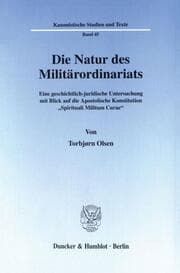 Cover von Die Natur des Militärordinariats.