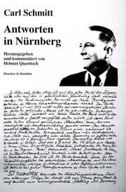 Cover von Carl Schmitt: Antworten in Nürnberg