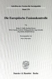 Cover von Die Europäische Fusionskontrolle.