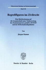 Cover von Regreßfiguren im Zivilrecht.