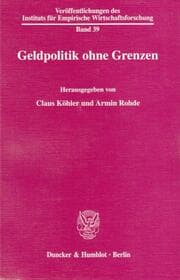Cover von Geldpolititk ohne Grenzen
