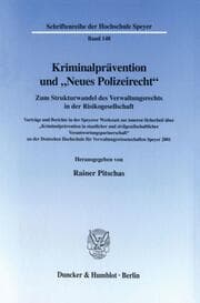 Cover von Kriminalprävention und 'Neues Polizeirecht'.