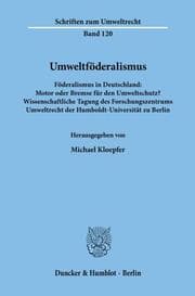 Cover von Umweltföderalismus.