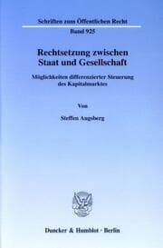 Cover von Rechtsetzung zwischen Staat und Gesellschaft.