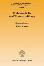 Cover von Rechtssymbolik und Wertevermittlung