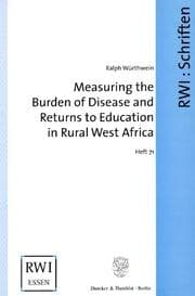 Cover von Measuring the Burden of Disease and Returns to Education in Rural West Africa.