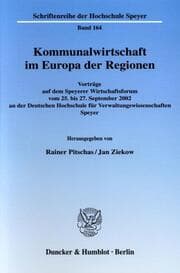 Cover von Kommunalwirtschaft im Europa der Regionen.