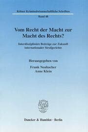 Cover von Vom Recht der Macht zur Macht des Rechts?
