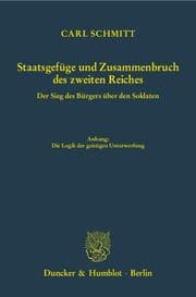 Cover von Staatsgefüge und Zusammenbruch des zweiten Reiches