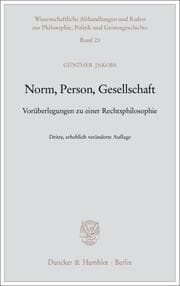 Cover von Norm, Person, Gesellschaft