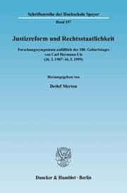 Cover von Justizreform und Rechtsstaatlichkeit