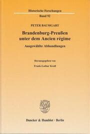 Cover von Brandenburg-Preußen unter dem Ancien regime