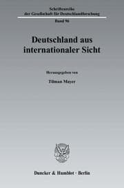 Cover von Deutschland aus internationaler Sicht