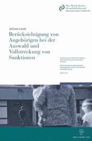 Cover von Berücksichtigung von Angehörigen bei der Auswahl und Vollstreckung von Sanktionen.