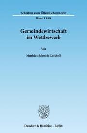 Cover von Gemeindewirtschaft im Wettbewerb.