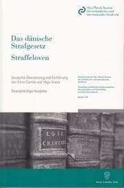Cover von Das dänische Strafgesetz - Straffeloven
