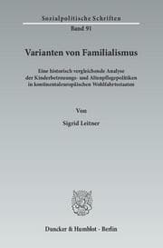 Cover von Varianten von Familialismus.