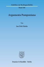 Cover von Argumenta Pomponiana