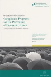 Cover von Compliance Programs for the Prevention of Economic Crimes.