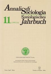 Cover von Annali di Sociologia - Soziologisches Jahrbuch.