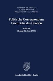 Cover von Politische Correspondenz Friedrichs des Großen.