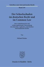 Cover von Der Schockschaden im deutschen Recht und im Common Law.