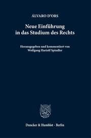 Cover von Neue Einführung in das Studium des Rechts.