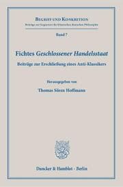 Cover von Fichtes 'Geschlossener Handelsstaat'