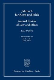 Cover von Jahrbuch für Recht und Ethik - Annual Review of Law and Ethics.